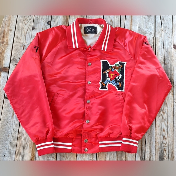 vintage '70s lacrosse Tyrol satin Snap jacketmens size medium